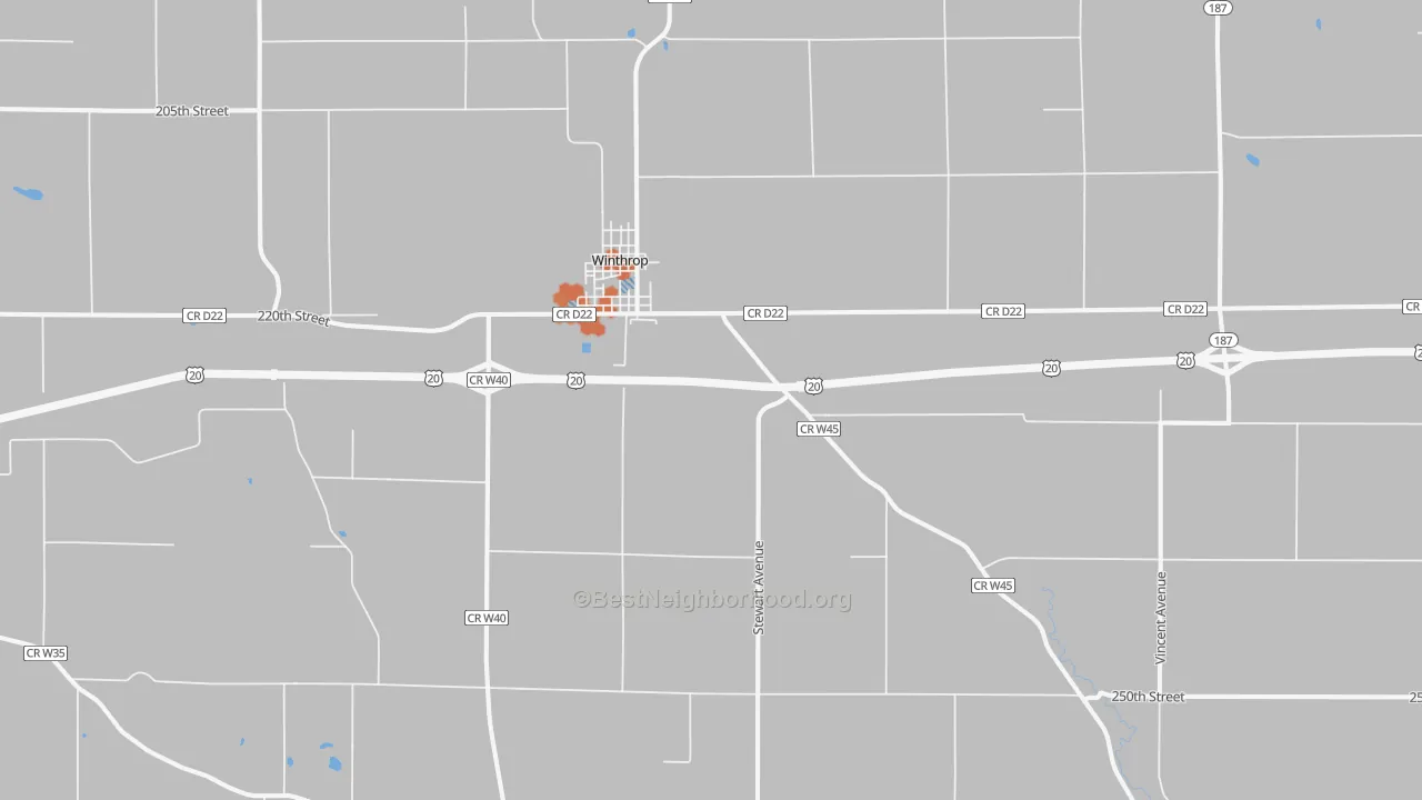Bike Grade map of 50682, IA