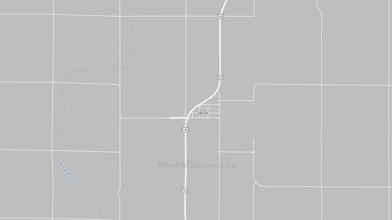 Bike Grade map of 50831, IA