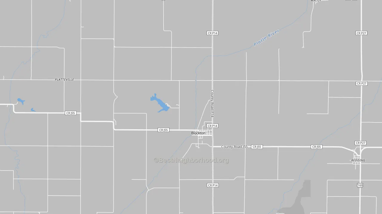 Bike Grade map of 50836, IA