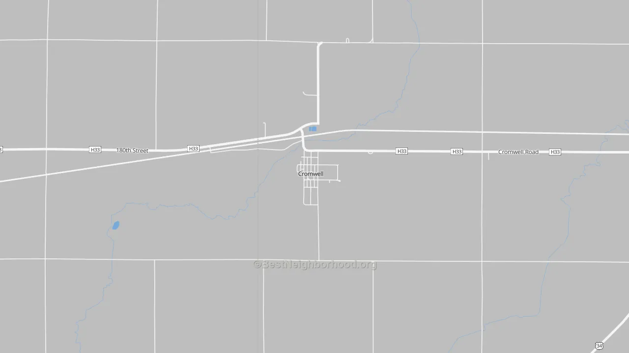 Bike Grade map of 50842, IA