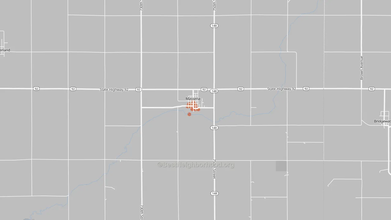Bike Grade map of 50853, IA