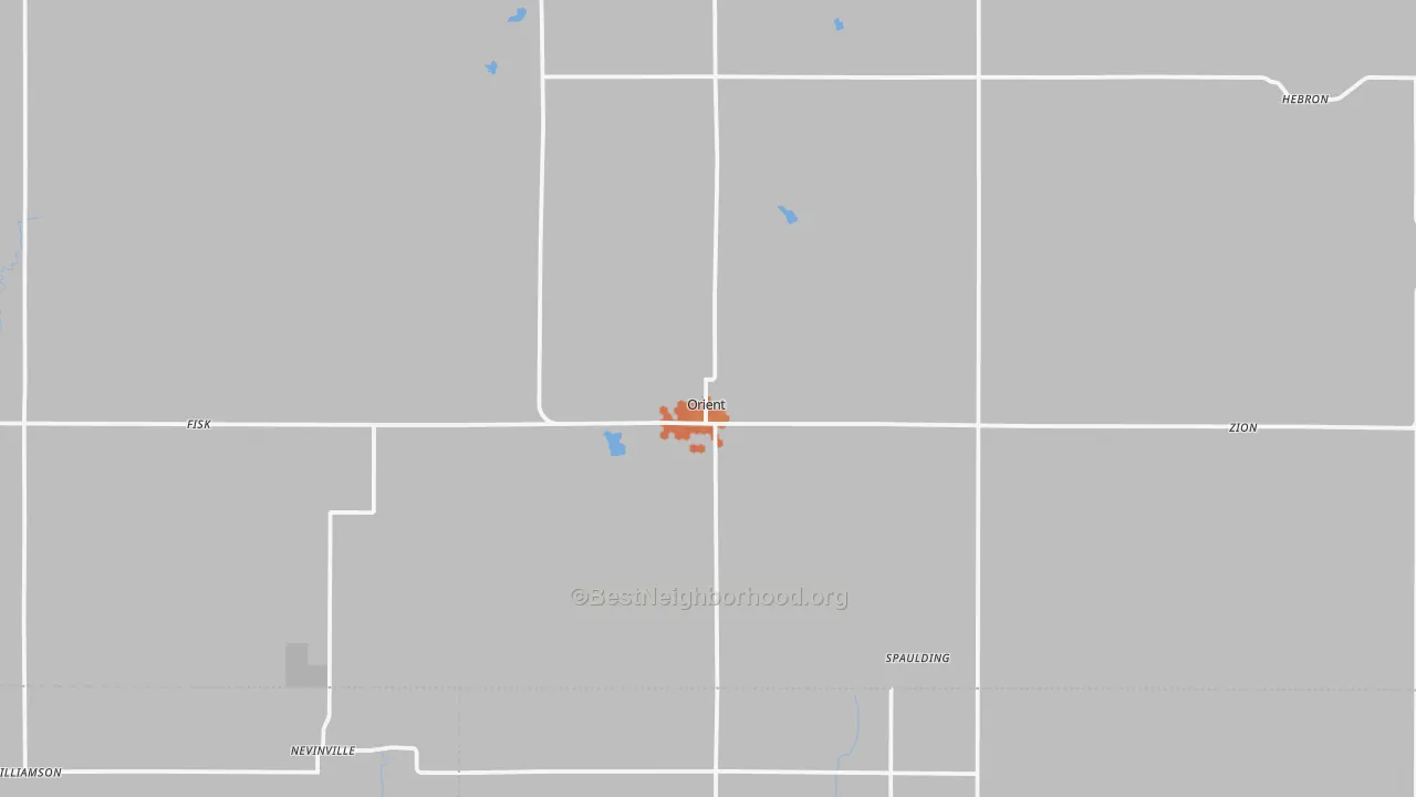 Bike Grade map of 50858, IA