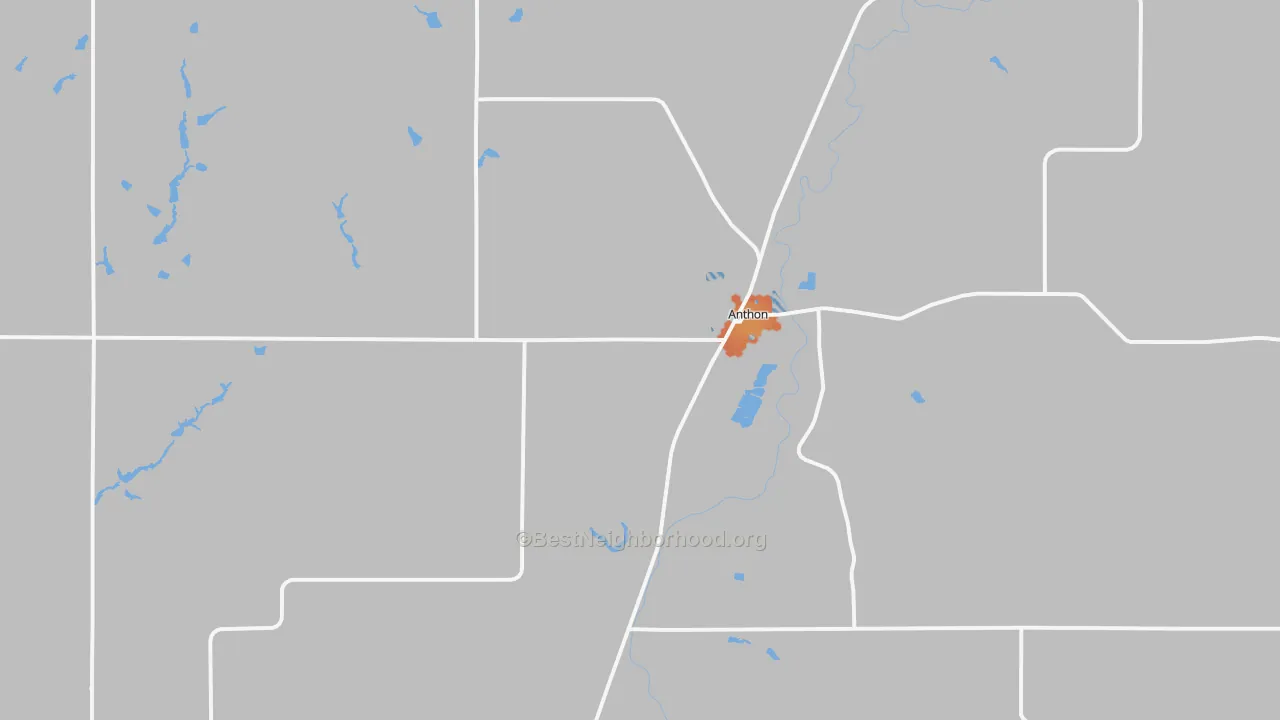 Bike Grade map of 51004, IA
