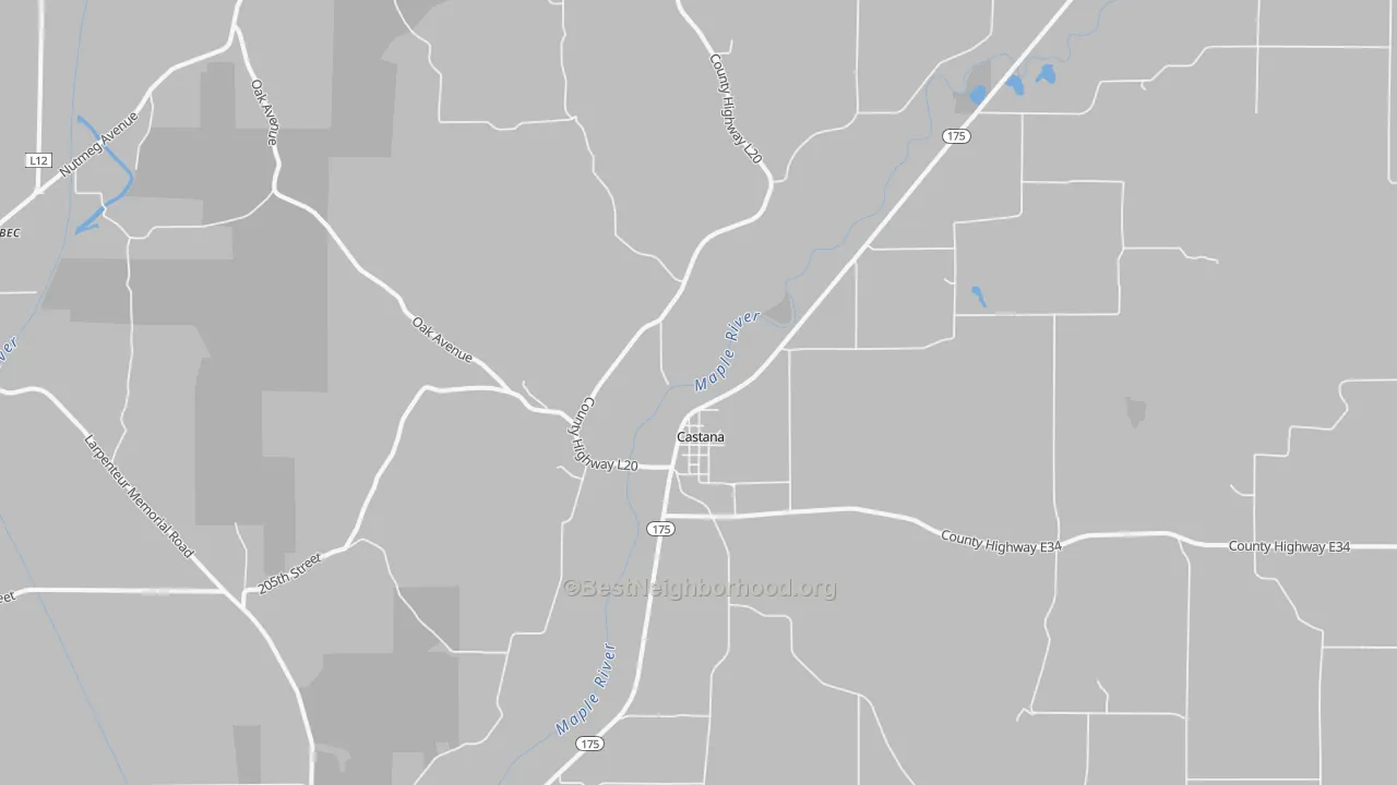Bike Grade map of 51010, IA