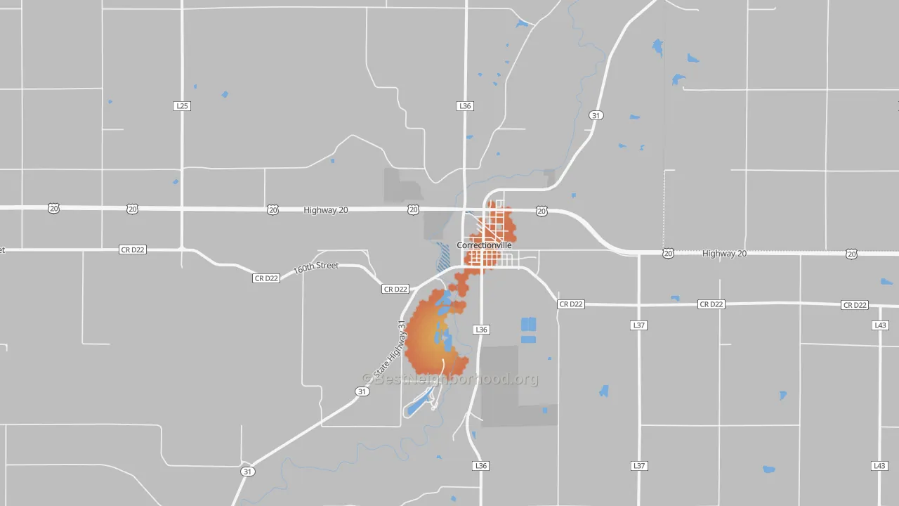 Bike Grade map of 51016, IA