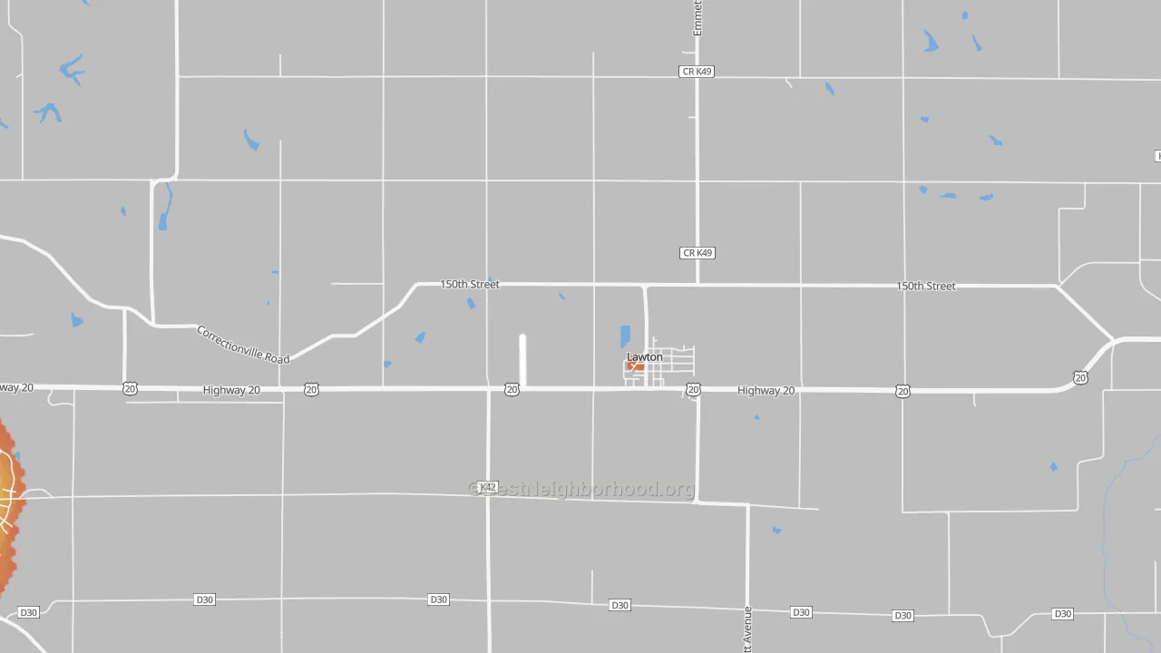 Bike Grade map of 51030, IA