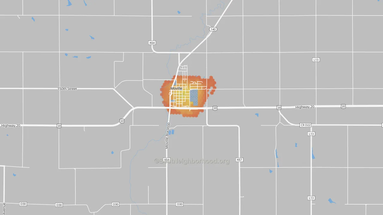 Bike Grade map of 51039, IA