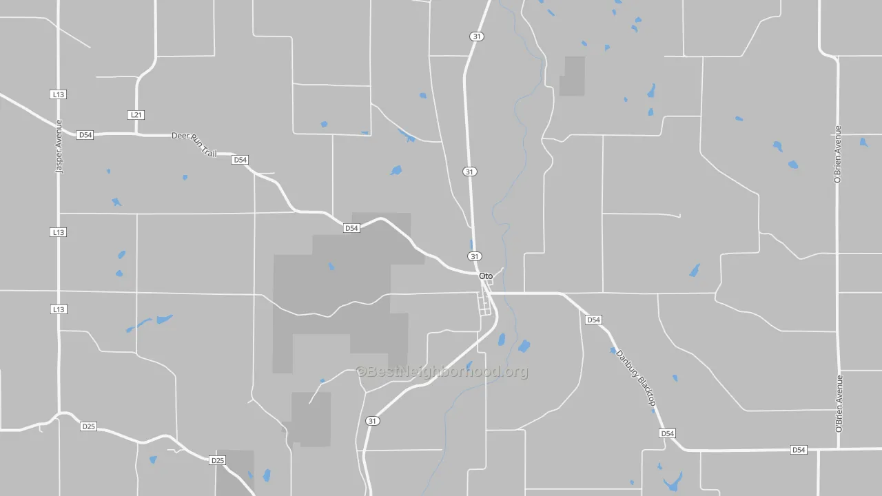 Bike Grade map of 51044, IA