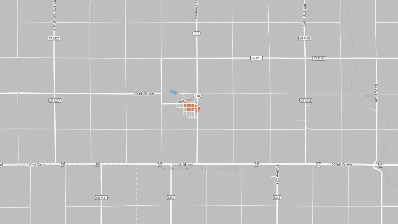 Bike Grade map of 51053, IA