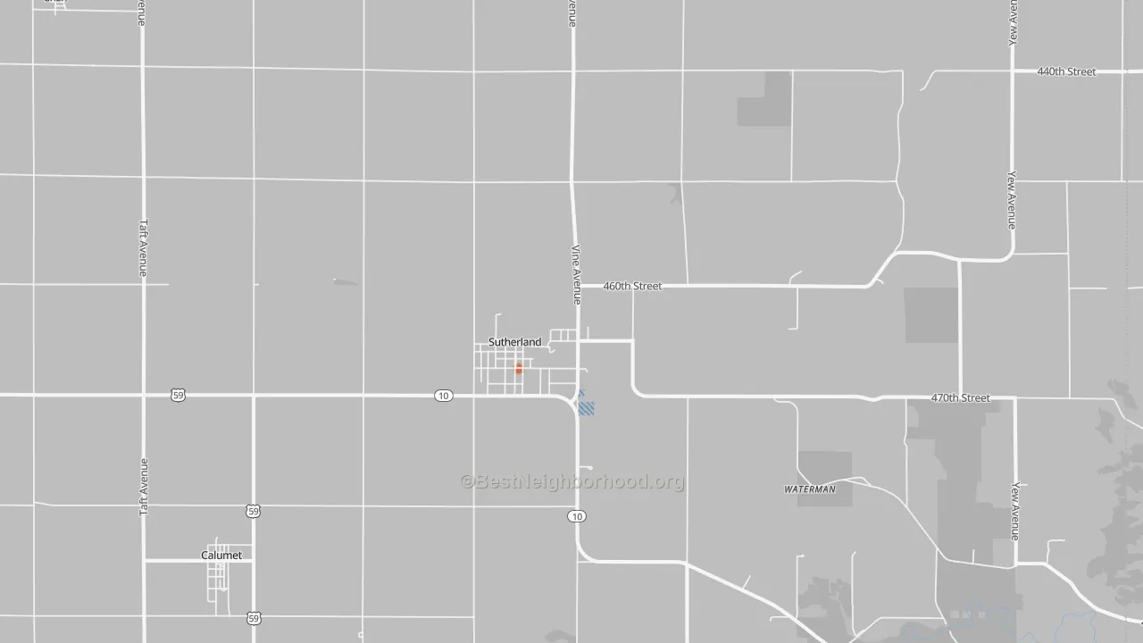 Bike Grade map of 51058, IA