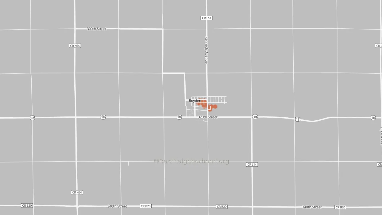 Bike Grade map of 51234, IA