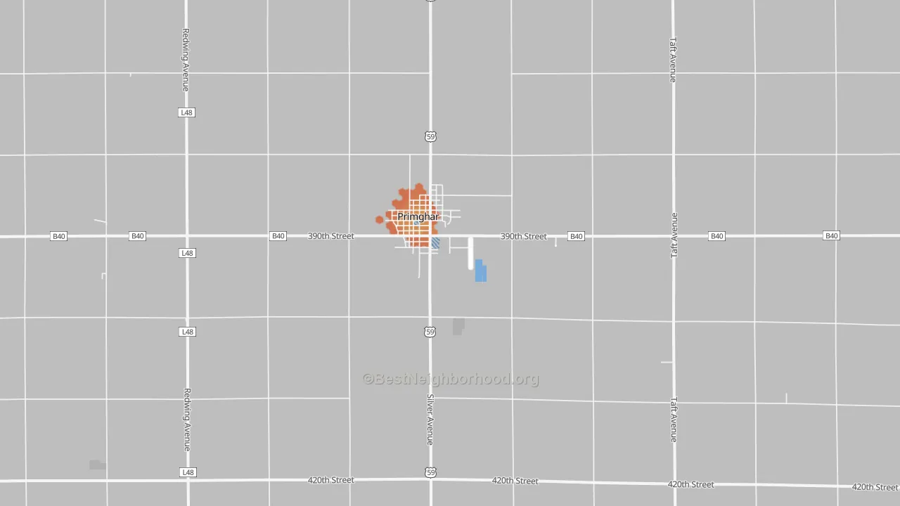 Bike Grade map of 51245, IA
