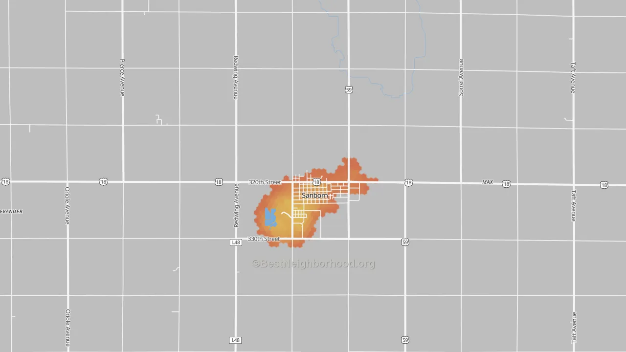 Bike Grade map of 51248, IA