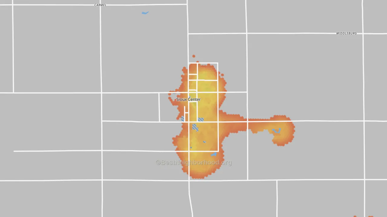 Bike Grade map of 51250, IA