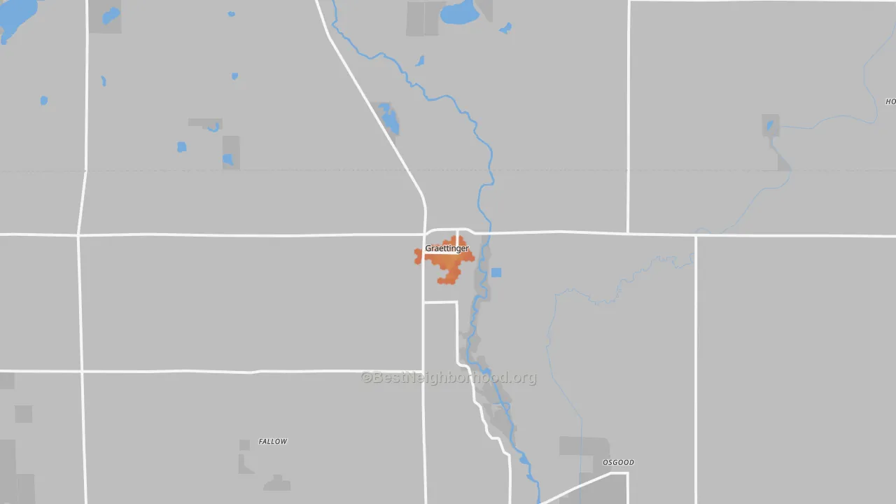 Bike Grade map of 51342, IA