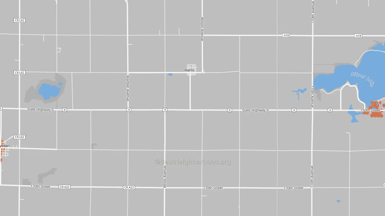Bike Grade map of 51345, IA
