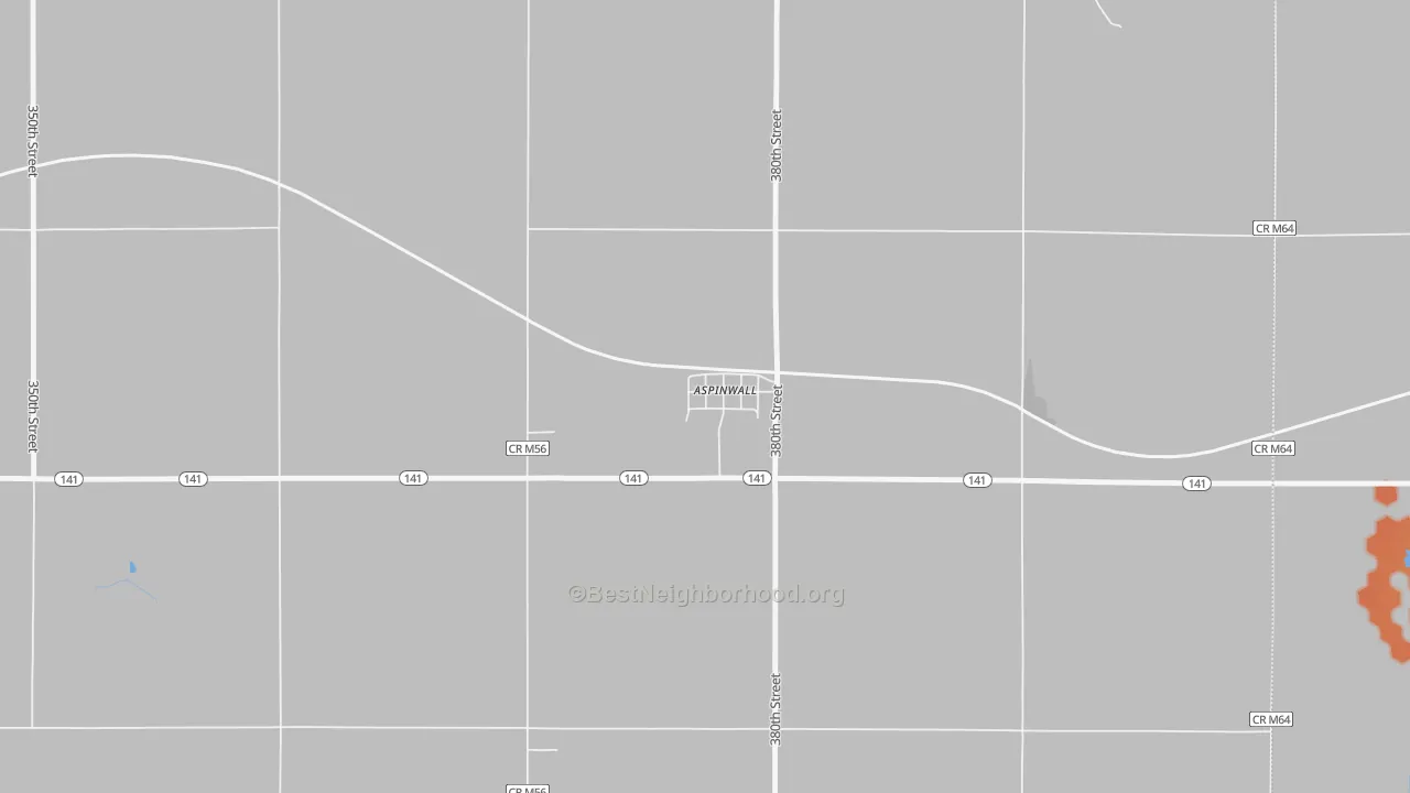 Bike Grade map of 51432, IA