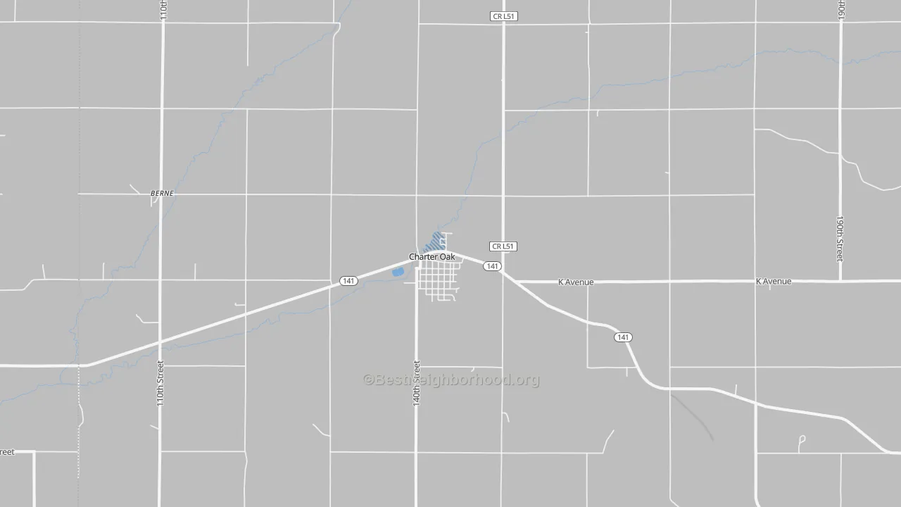 Bike Grade map of 51439, IA