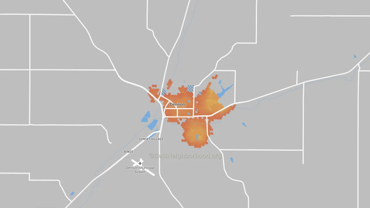 Bike Grade map of 51442, IA