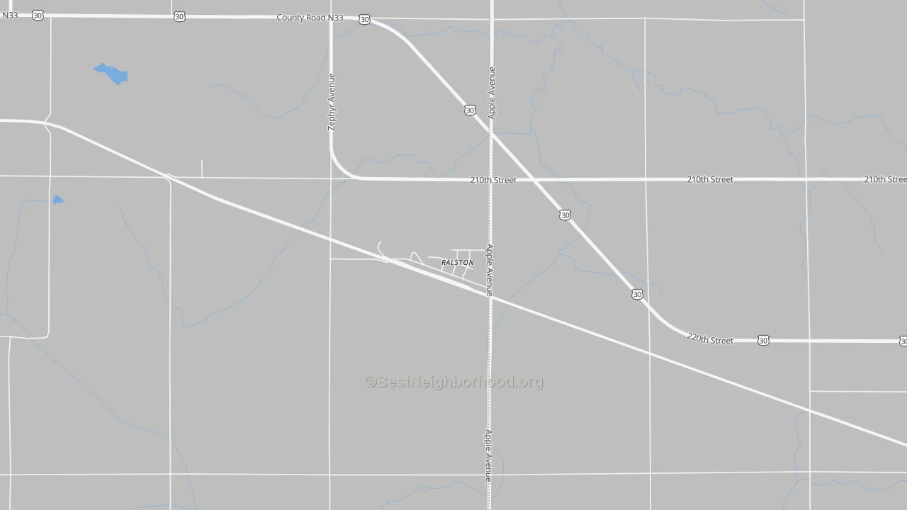 Bike Grade map of 51459, IA