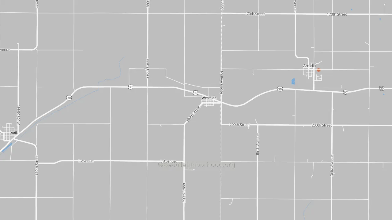 Bike Grade map of 51467, IA