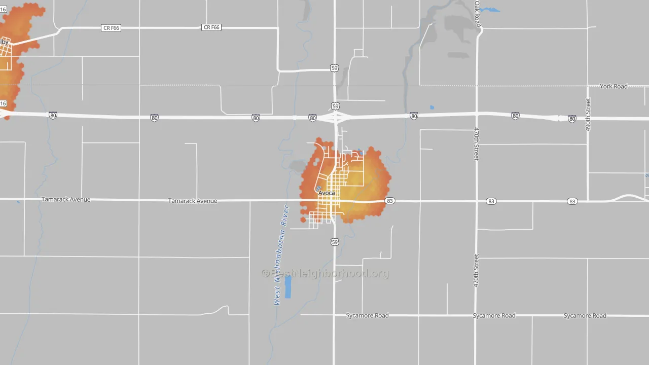 Bike Grade map of 51521, IA