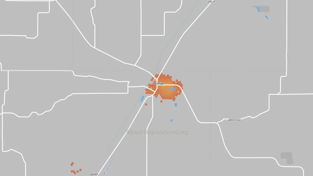 Bike Grade map of 51529, IA
