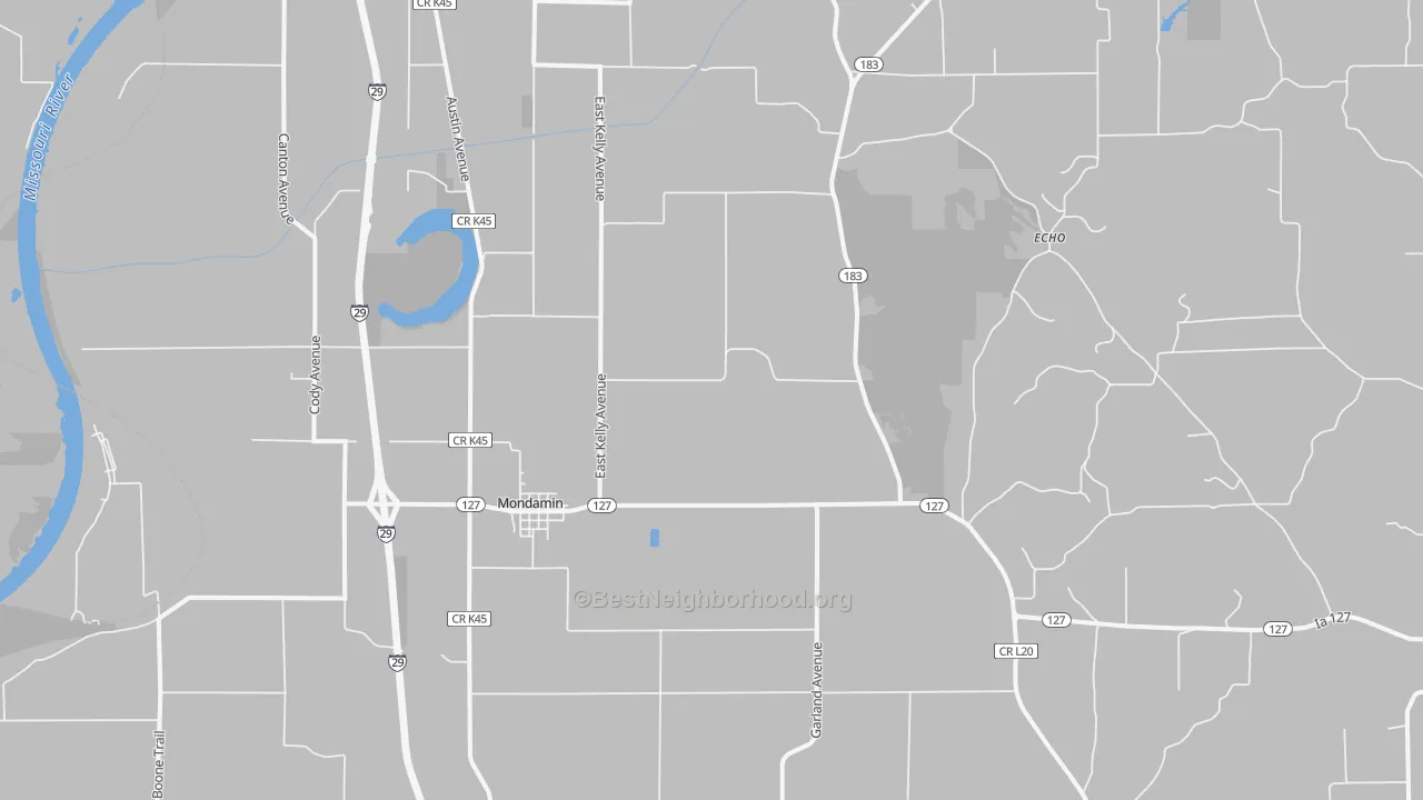 Bike Grade map of 51557, IA