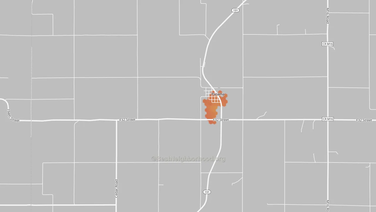 Bike Grade map of 51562, IA