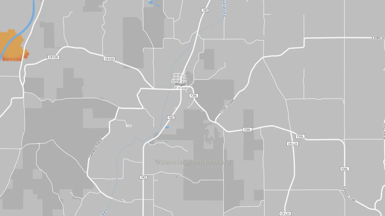 Bike Grade map of 51564, IA