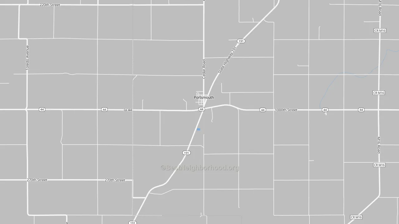 Bike Grade map of 51565, IA