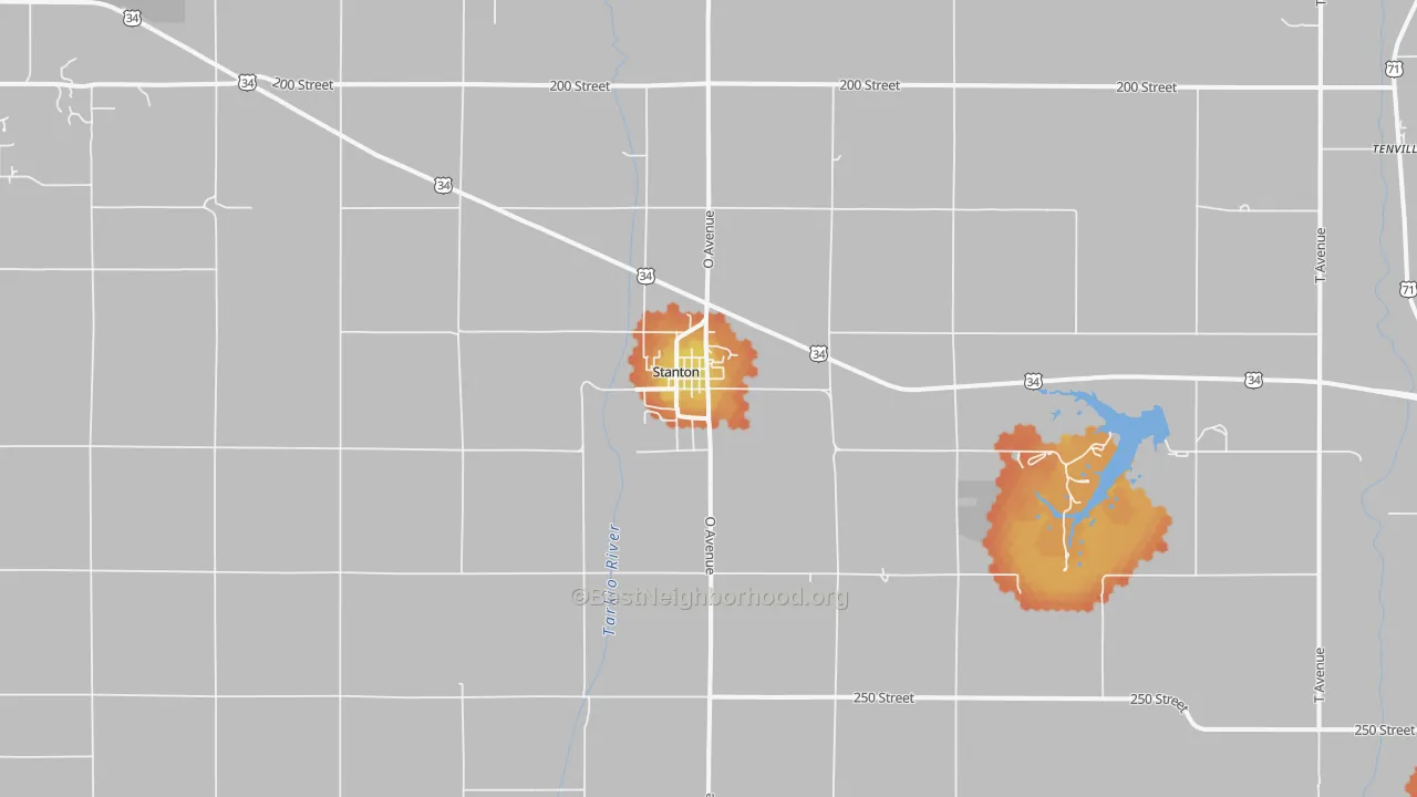 Bike Grade map of 51573, IA