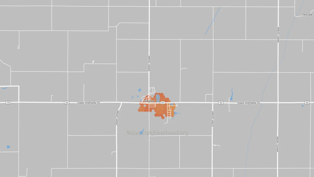 Bike Grade map of 51575, IA