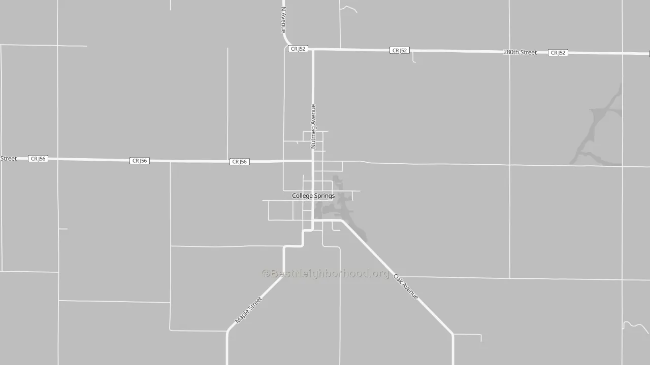 Bike Grade map of 51637, IA