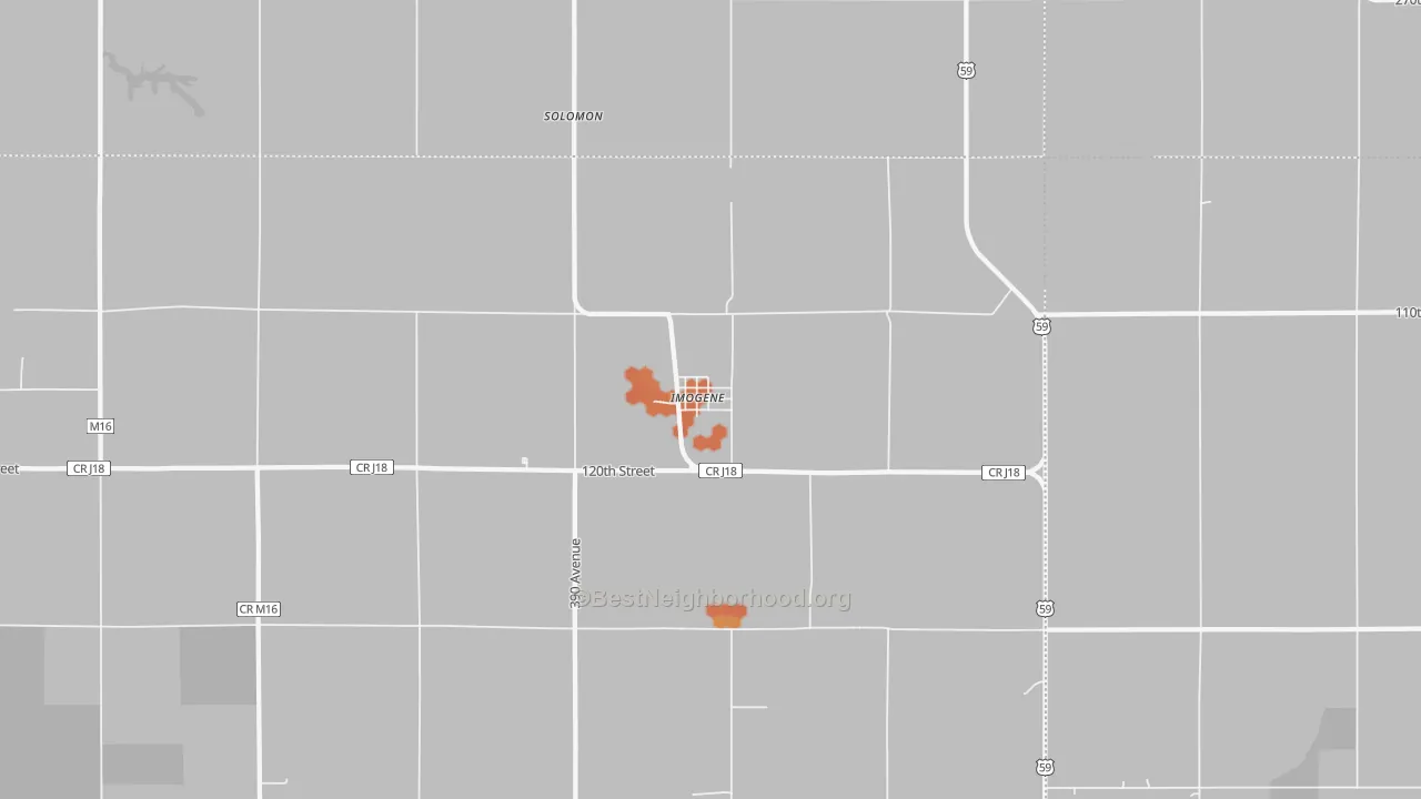 Bike Grade map of 51645, IA