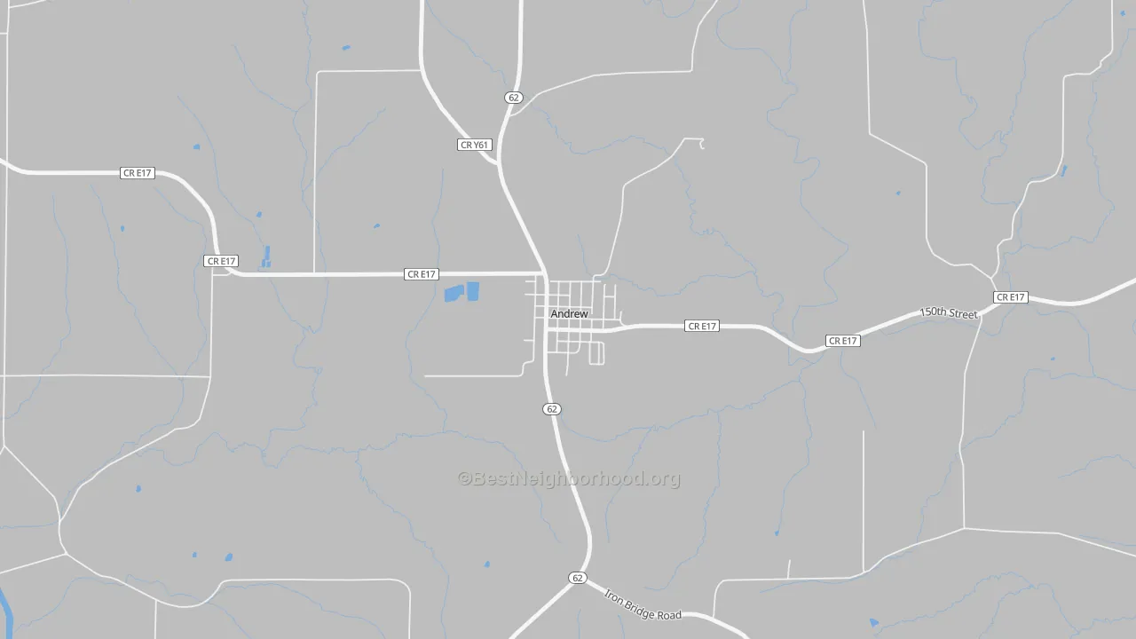 Bike Grade map of 52030, IA