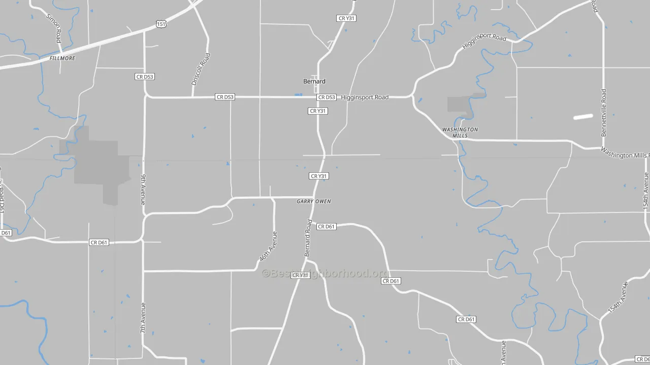 Bike Grade map of 52032, IA