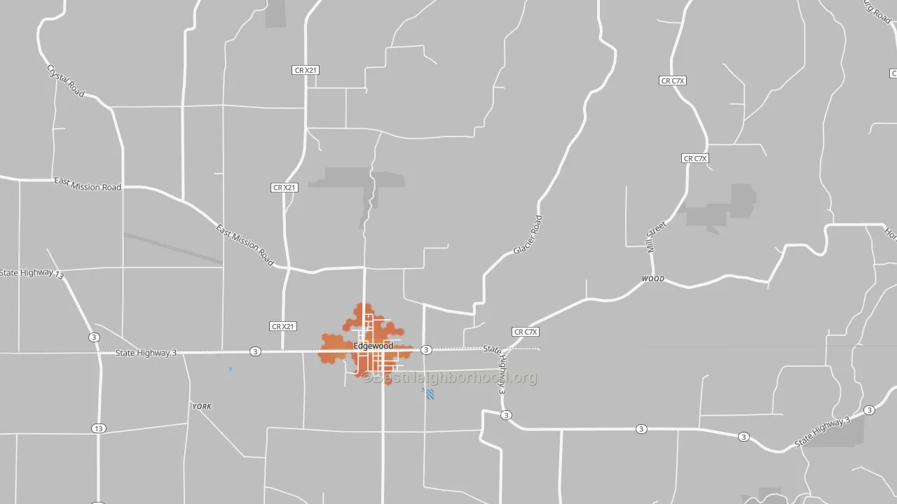 Bike Grade map of 52042, IA