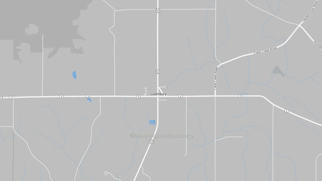Bike Grade map of 52056, IA