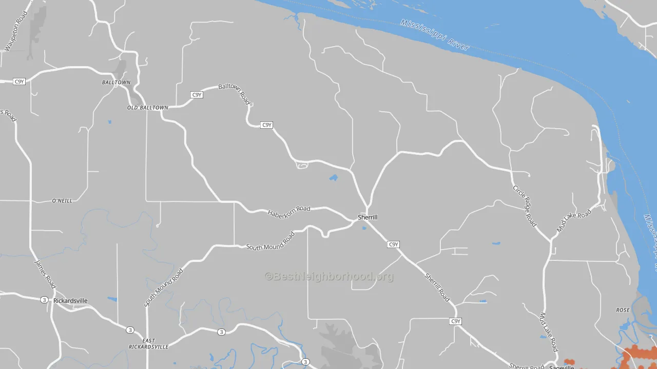 Bike Grade map of 52073, IA