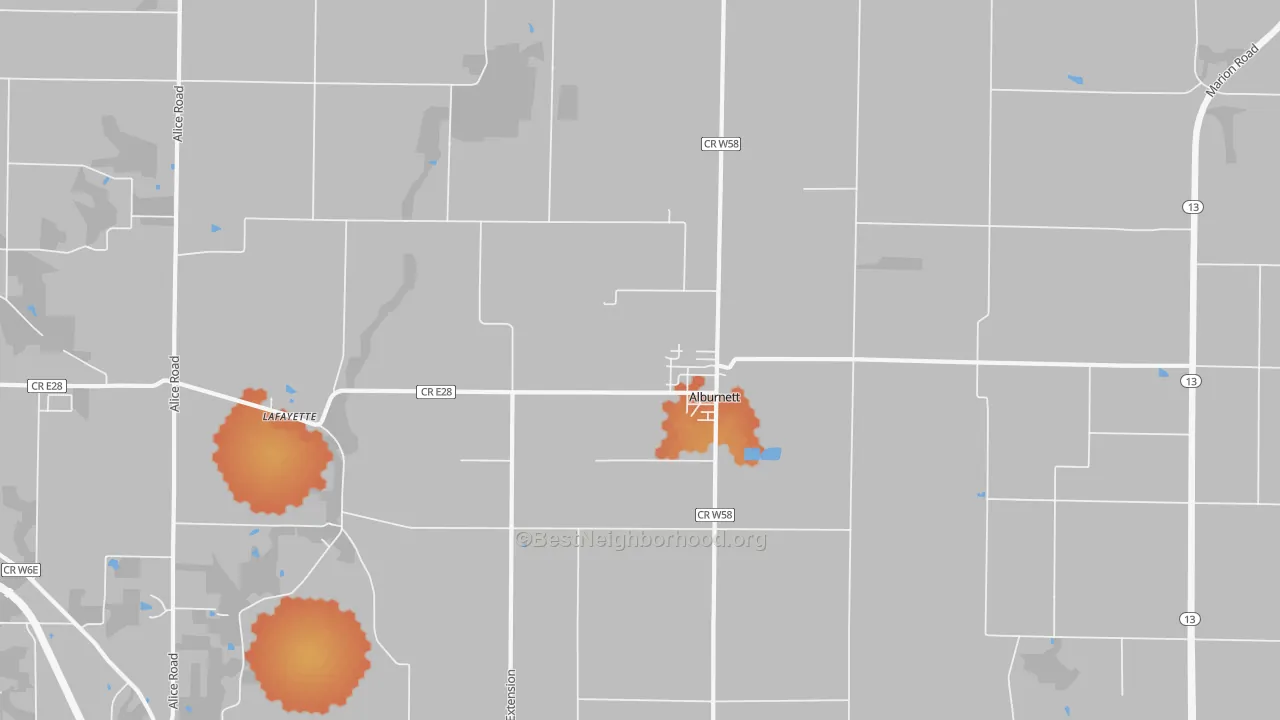 Bike Grade map of 52202, IA
