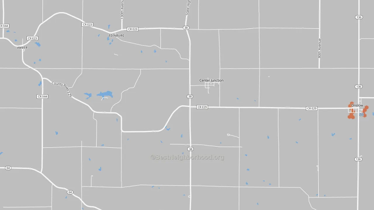 Bike Grade map of 52212, IA