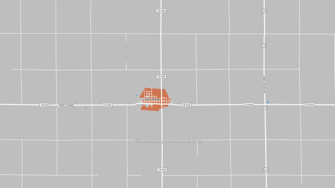 Bike Grade map of 52346, IA
