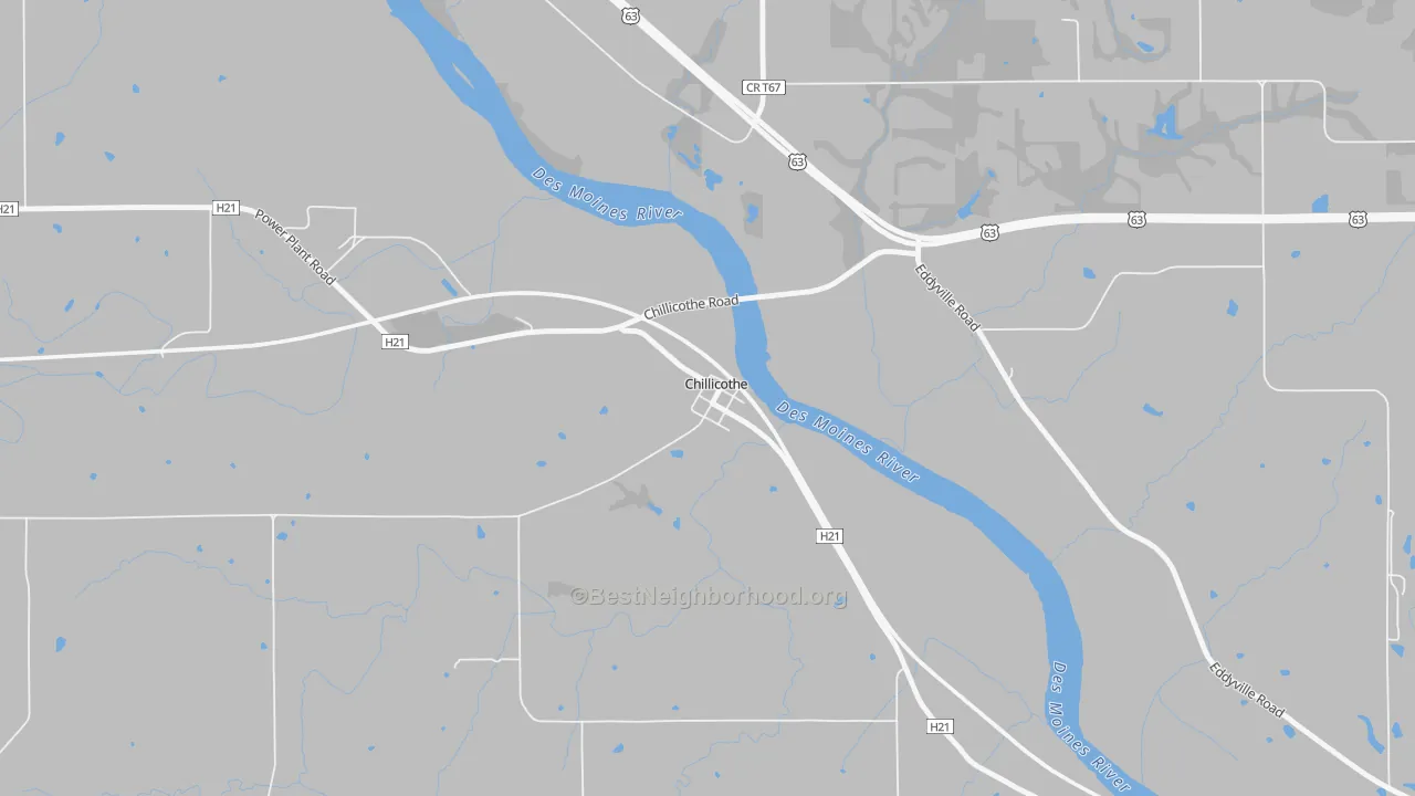Bike Grade map of 52548, IA