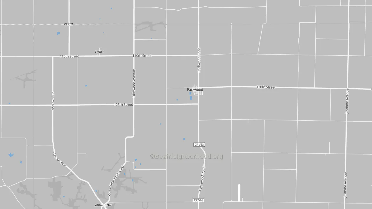 Bike Grade map of 52580, IA