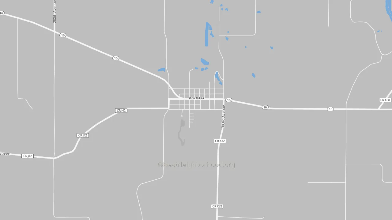 Bike Grade map of 52624, IA