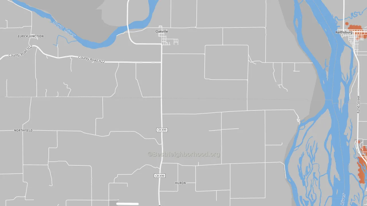 Bike Grade map of 52646, IA