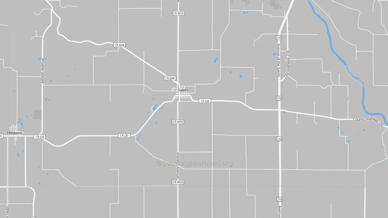 Bike Grade map of 52649, IA