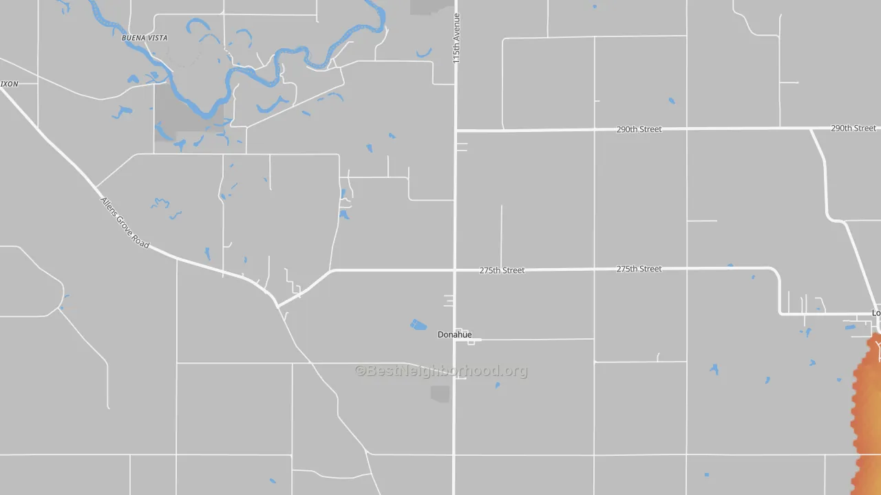 Bike Grade map of 52746, IA