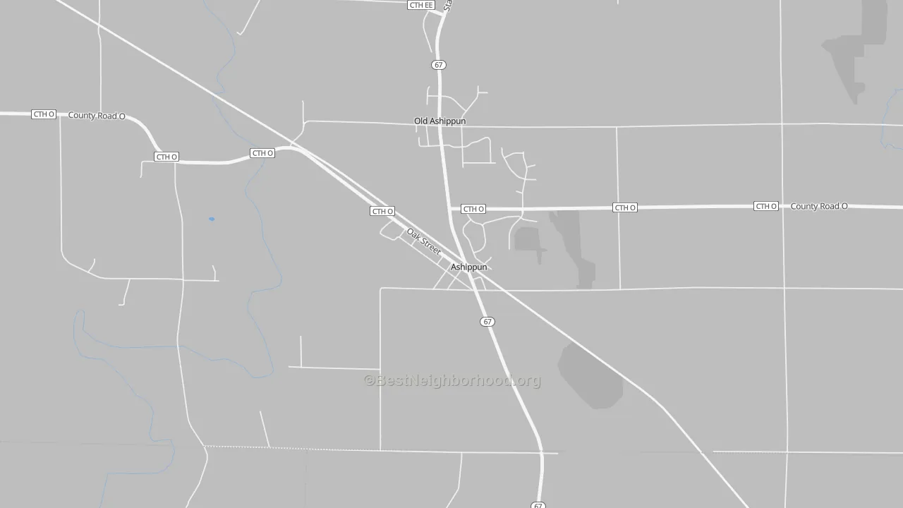 Bike Grade map of 53003, WI